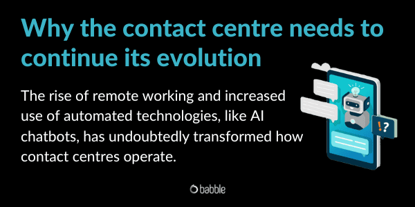Contact centres need to continue its evolution Blog Babble pic